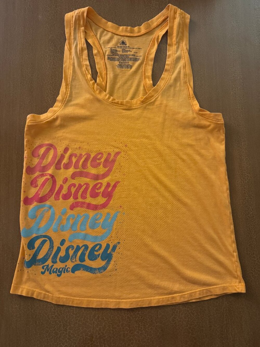 Disney Parks Orange Tank Top Long Length - Size XLarge